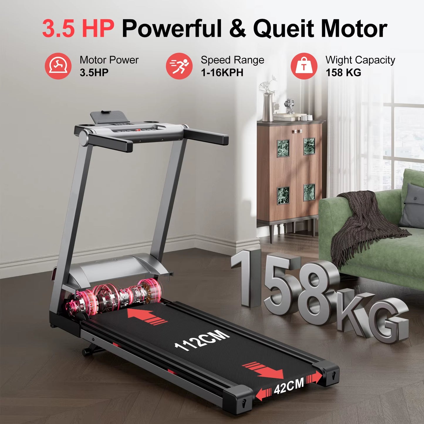 Foldable Walking Pad Treadmill 