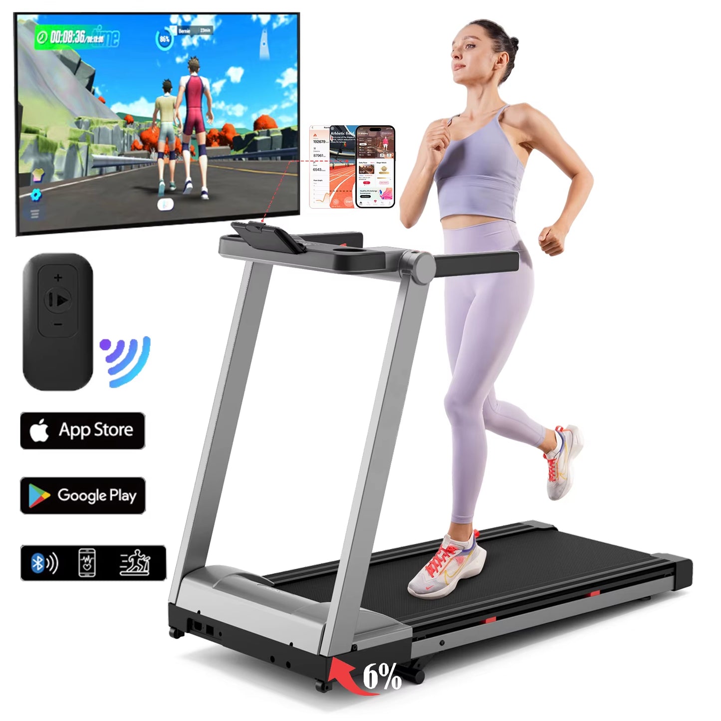 Foldable Walking Pad Treadmill 